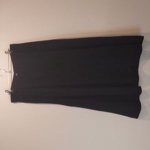 Land's End Black Midi Skirt Size 14